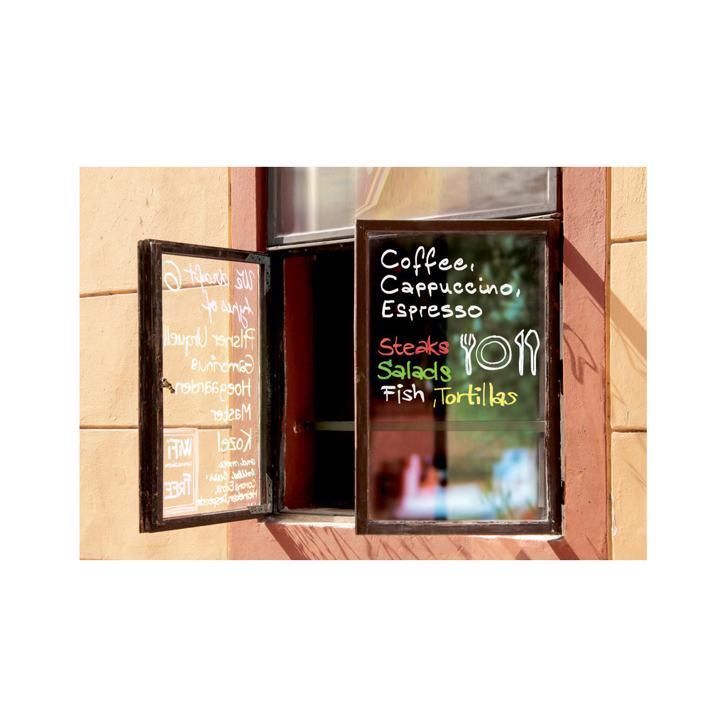 Маркер Edding Спеціальний крейдяний Window 4095 2-3 мм Білий (e-4095/11) - зображення 3