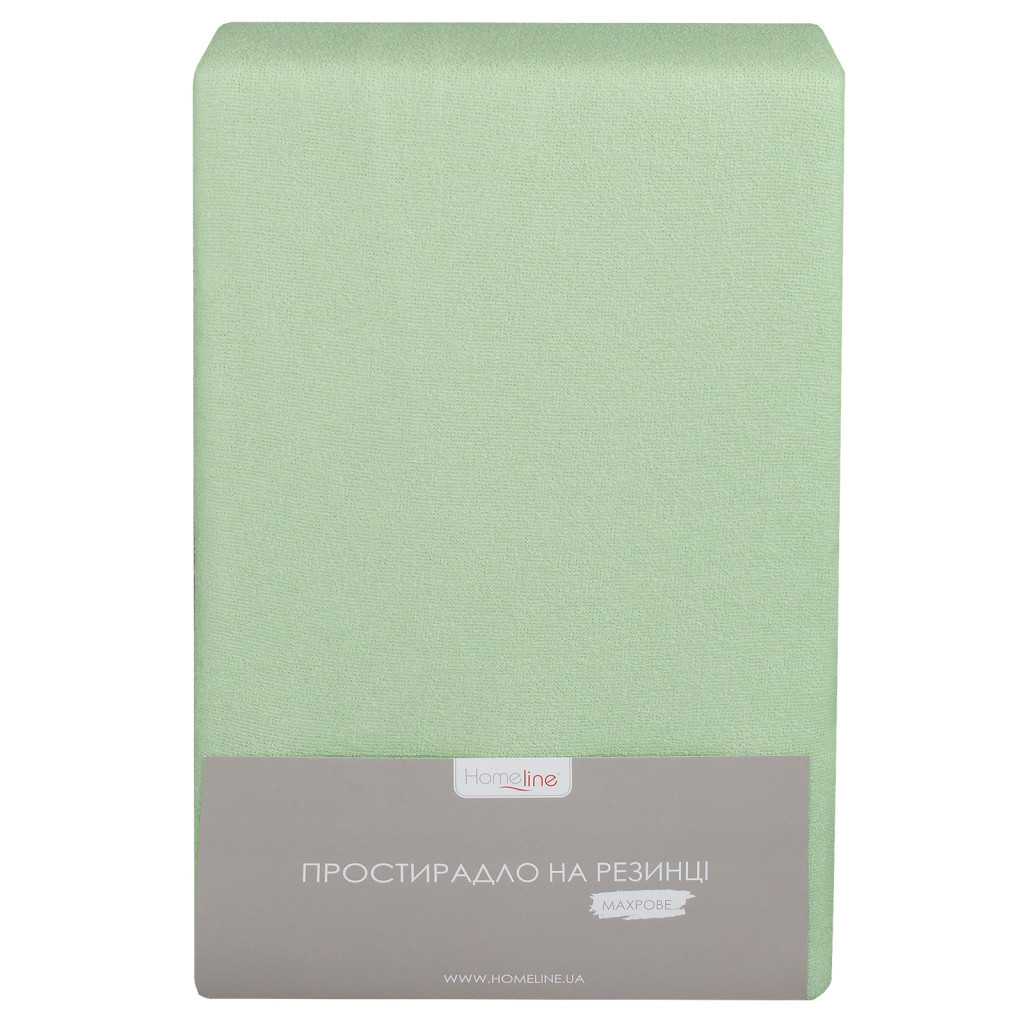 Простирадло Home Line махрове на резинці салатове 140х200х20 см (155238) - изображение 1
