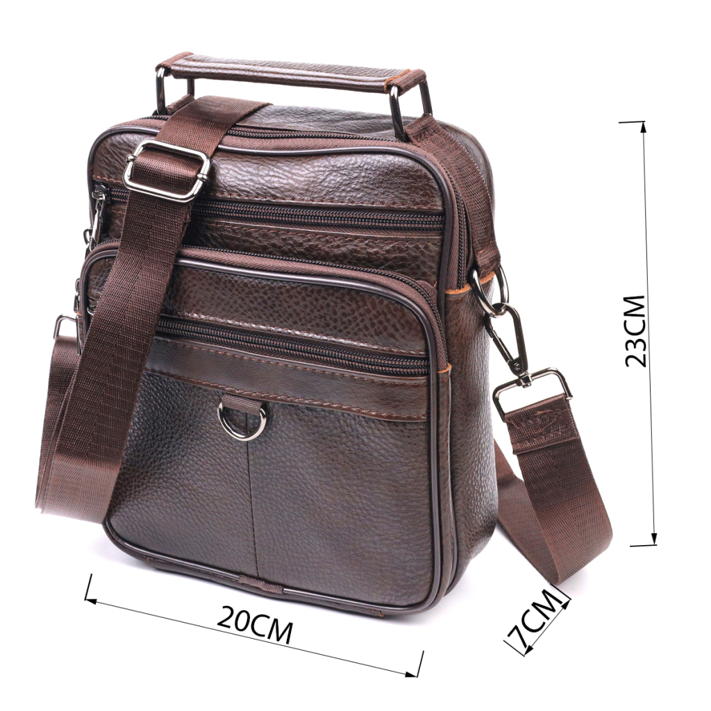 Сумка Vintage Шкіряна Коричнева (21272) - зображення 3