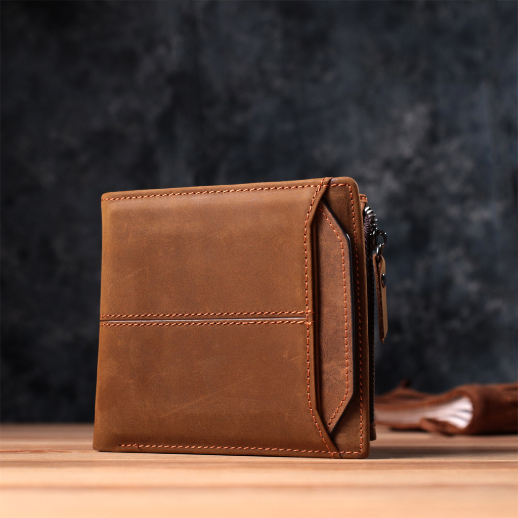 Гаманець Vintage З натуральної шкіри Коричневий (22856) - зображення 9