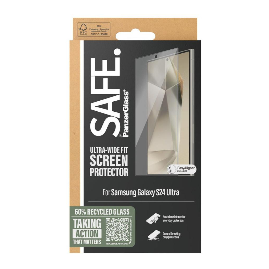 Скло захисне PANZERGLASS Samsung S 2024 Ultra Ultra-Wide Fit w. EasyAligner (PG_SAFE95668) - зображення 4