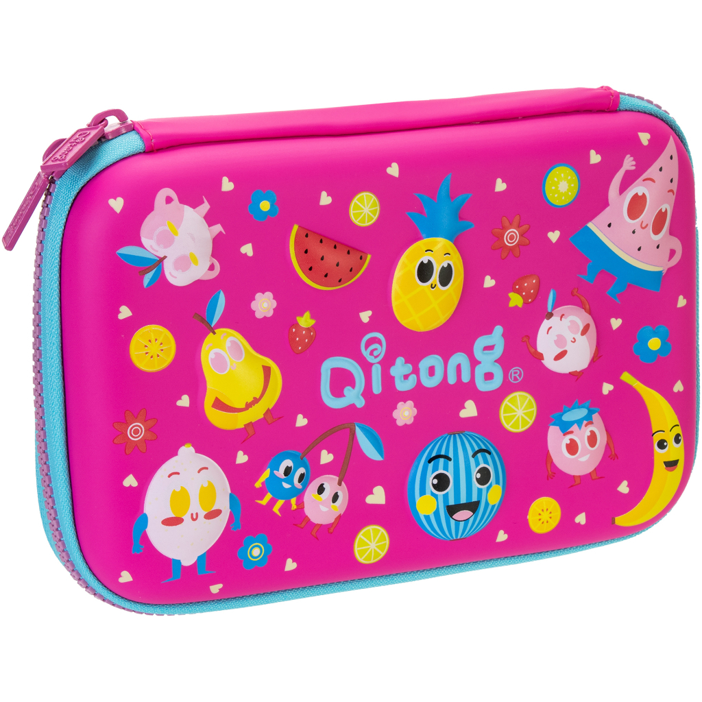 Пенал Cool For School 1 відділення з органайзером фуксія (QT-5675-Rosered) - зображення 1