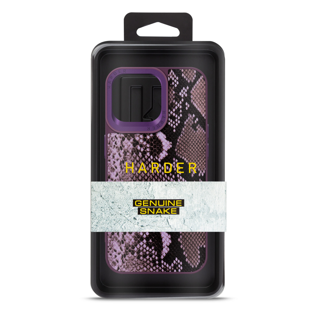 Чохол до мобільного телефона Harder Genuine Snake Apple iPhone 14 Pro Max Dark Purple (ARM76791) - зображення 3