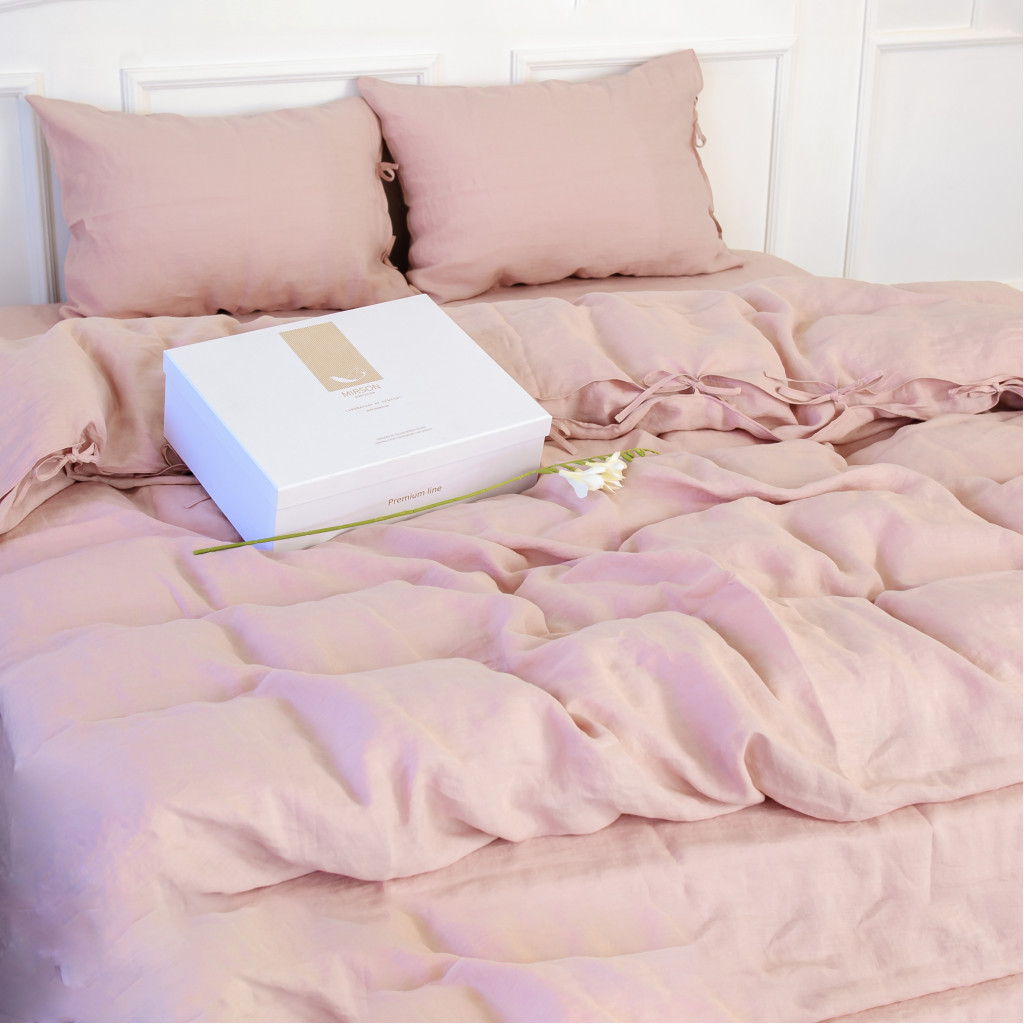 Постільна білизна MirSon Лен Dearness 143х210х2 (2200005371503) - зображення 9