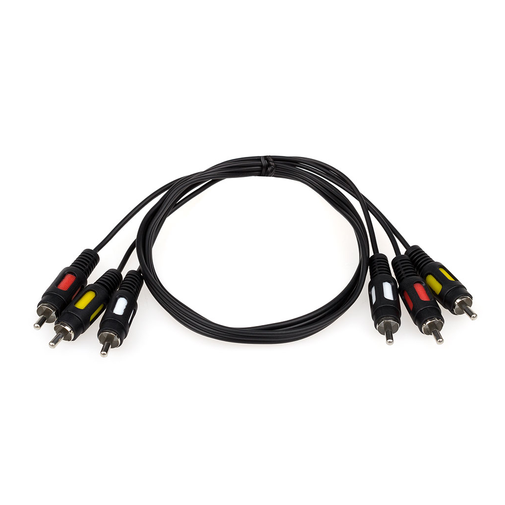Кабель мультимедійний 3xRCA M to 3xRCA M 5.0m Atcom (10713) - зображення 1