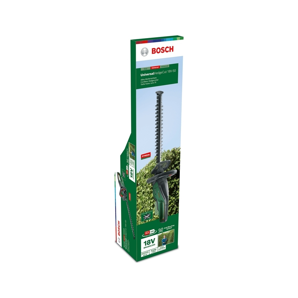 Кущоріз Bosch акумуляторний UniversalHedgeCut 18V-50 18V, 2.5Ah, 50мм, крок різу 20мм (0.600.849.K01) - зображення 8