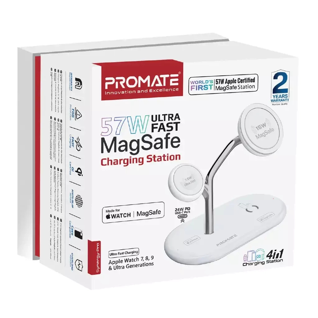 Зарядний пристрій Promate synergy-pro.white - зображення 2