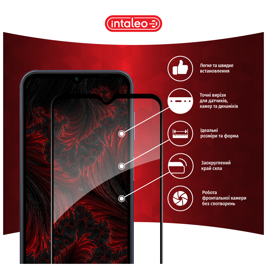 Скло захисне Intaleo Full Glue Samsung M14 Black (1283126579912) - зображення 3