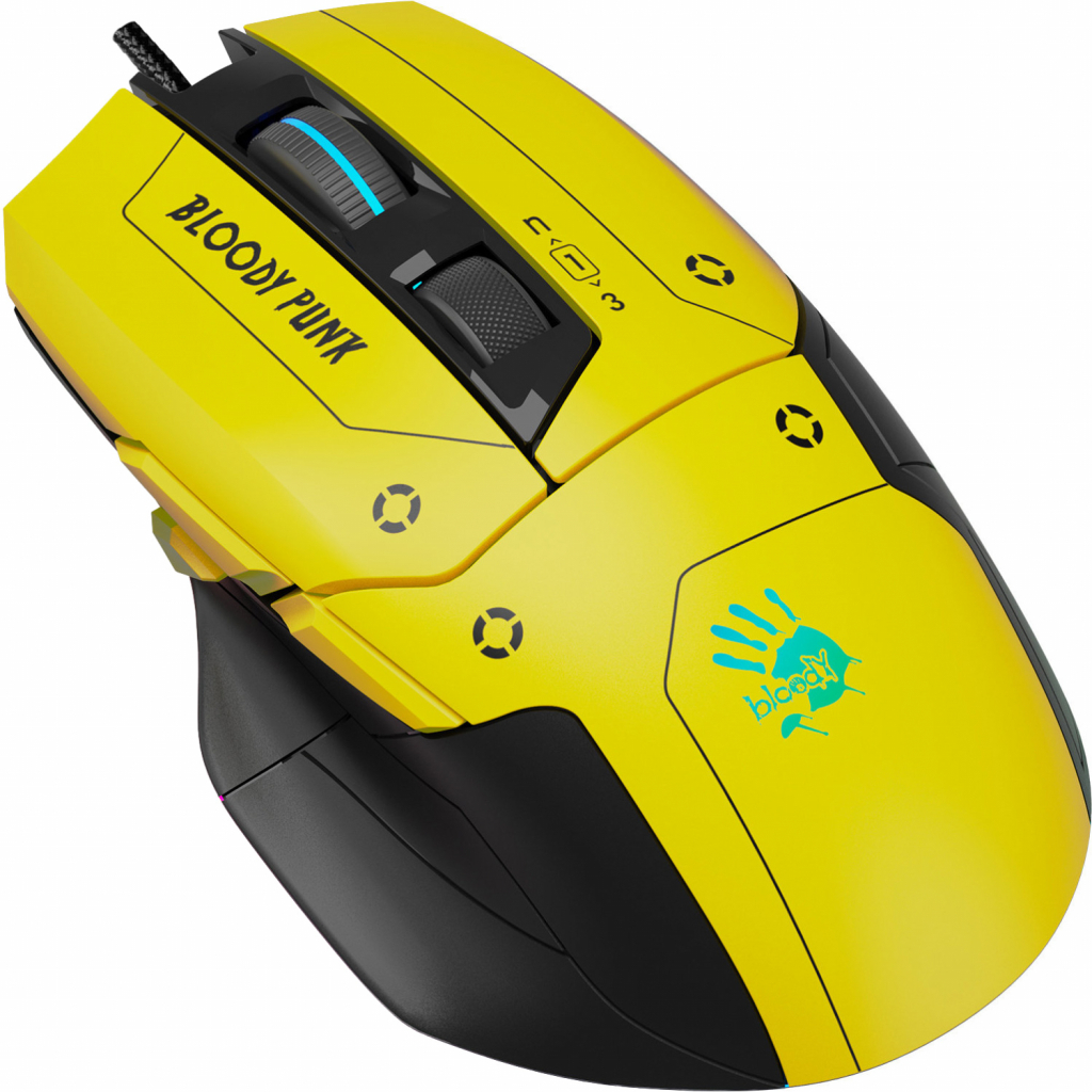 Мишка A4Tech Bloody W70 Max Punk Yellow (4711421963251) - зображення 1