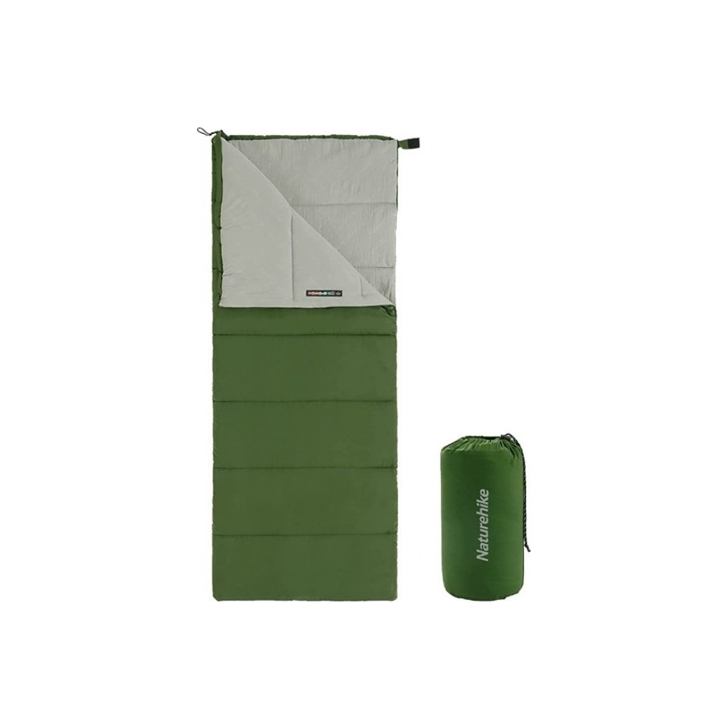 Спальний мішок Naturehike F150 NH22MSD05, правий зелений (6927595797754-R) - зображення 1