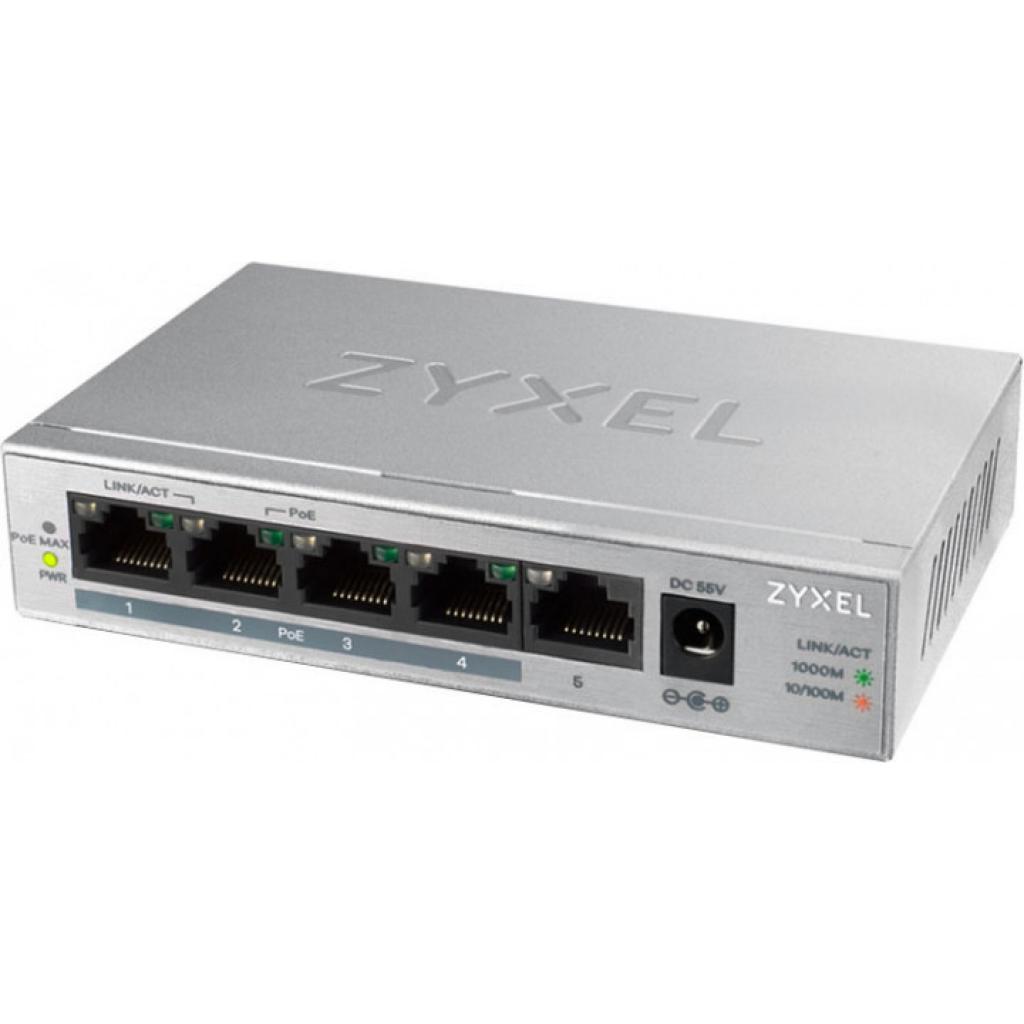Комутатор мережевий ZyXel GS1005HP-EU0101F - зображення 1