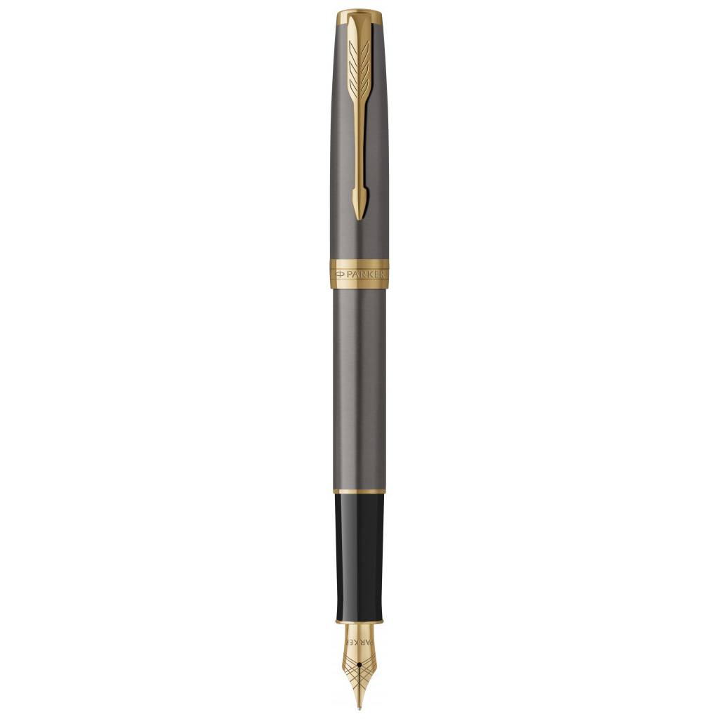 Ручка пір'яна Parker SONNET 17 Grey Lacquer GT  FP F (86 415) - зображення 1