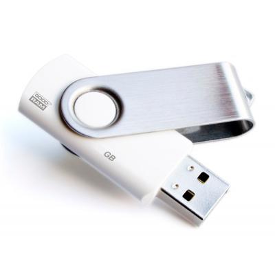 USB флеш накопичувач Goodram 8GB Twister White USB 2.0 (PD8GH2GRTSBW) - зображення 1