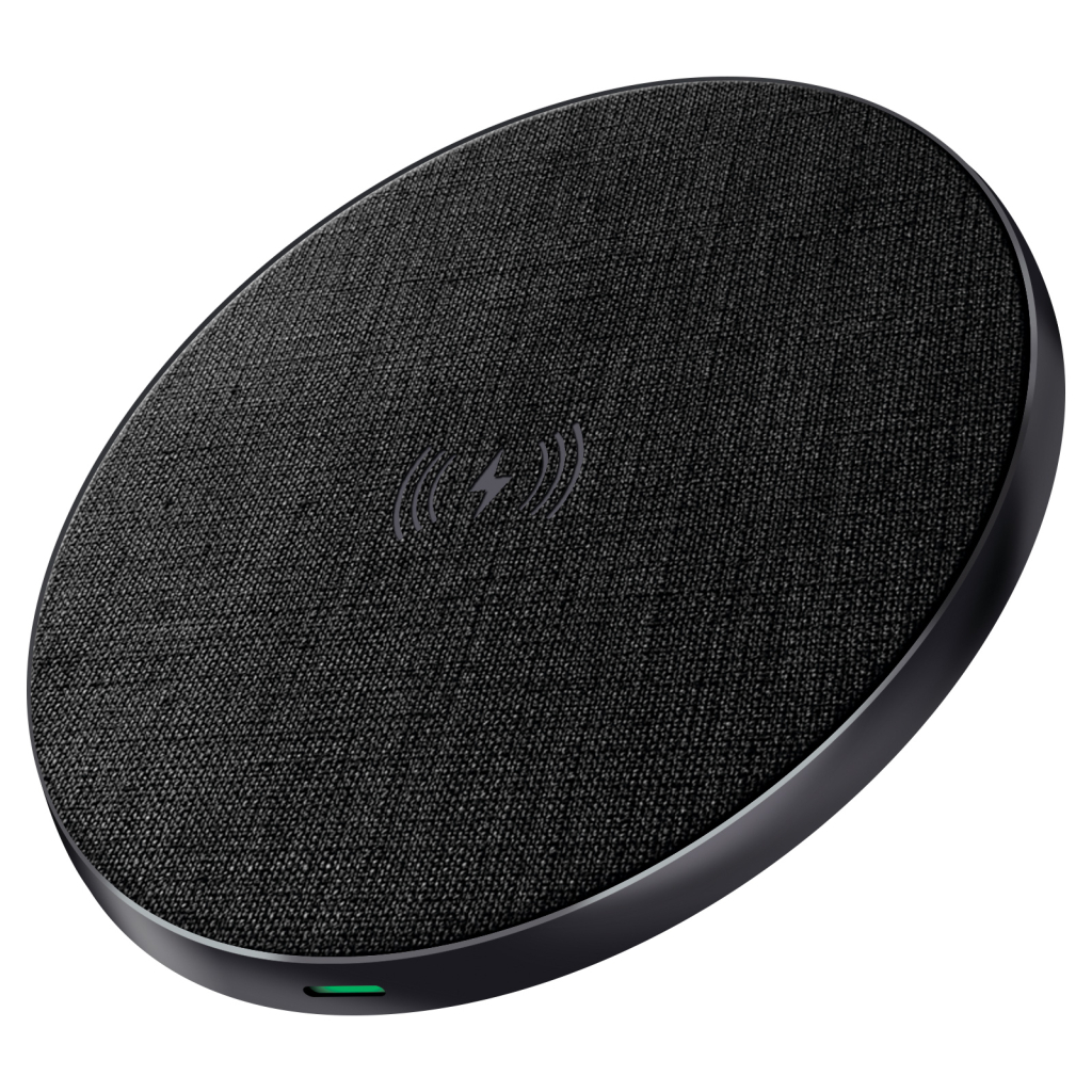 Зарядний пристрій Armorstandart Wireless Charging Resolute Power AWC-47 Round 15W Black (ARM73179) - зображення 1