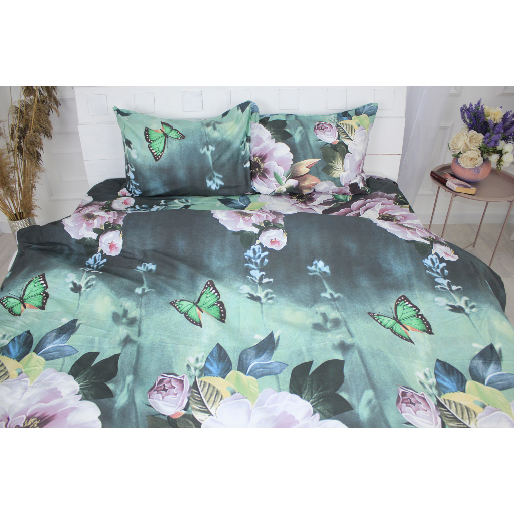 Постільна білизна MirSon Сатин 22-1286 Wonderful flowers King Size (2200003596441) - зображення 2