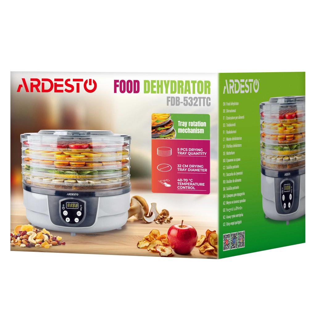 Сушка для овочів та фруктів Ardesto FDB-532TTC - зображення 7