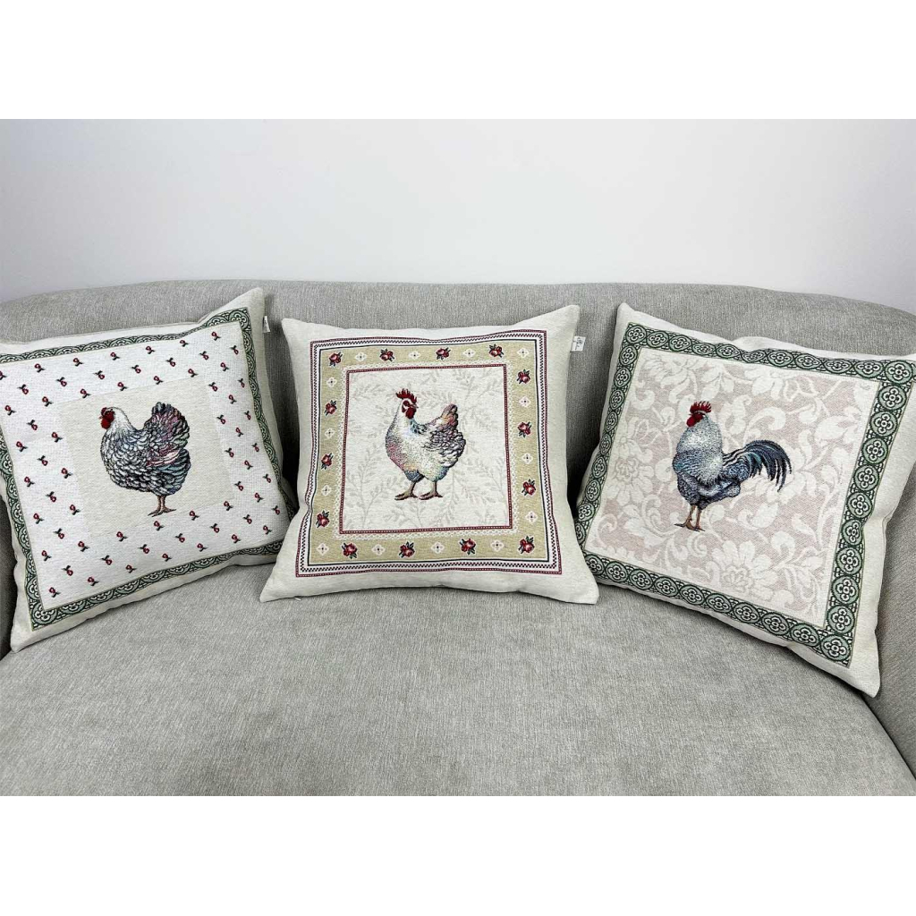 Наволочка Прованс декоративна Біла курочка 45х45 (026031) - зображення 3