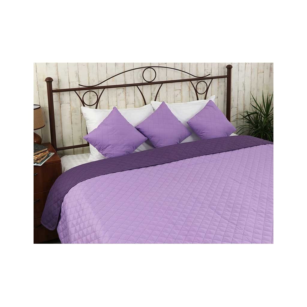 Покривало Руно двостороннє Violet фіолетове 212х240 см (329.52У_Violet ромб) - зображення 5
