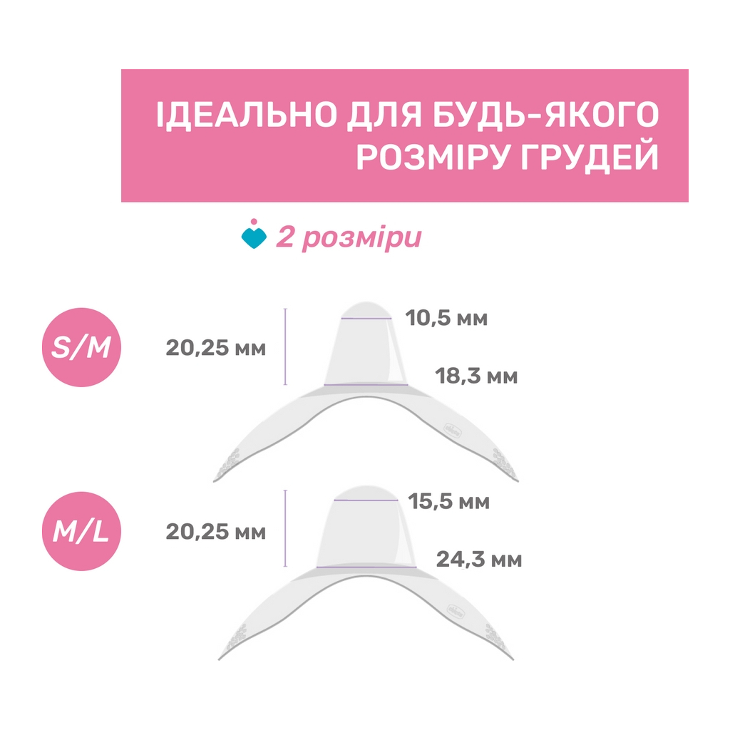 Захисна накладка на сосок Chicco розмір M-L (8058664070473) (09034.00) - зображення 7