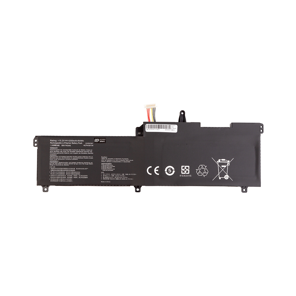 Акумулятор до ноутбука ASUS ROG Strix GL702V (C41N1541) 15.2V 4200mAh PowerPlant (NB431892) - зображення 1