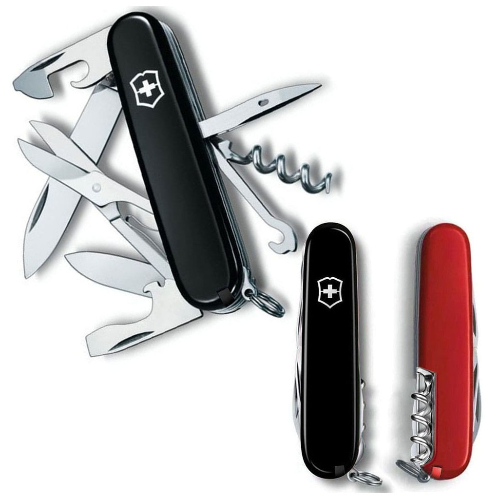 Ніж Victorinox Climber Ukraine Чорно-червоний (1.3703.3.1) - зображення 1