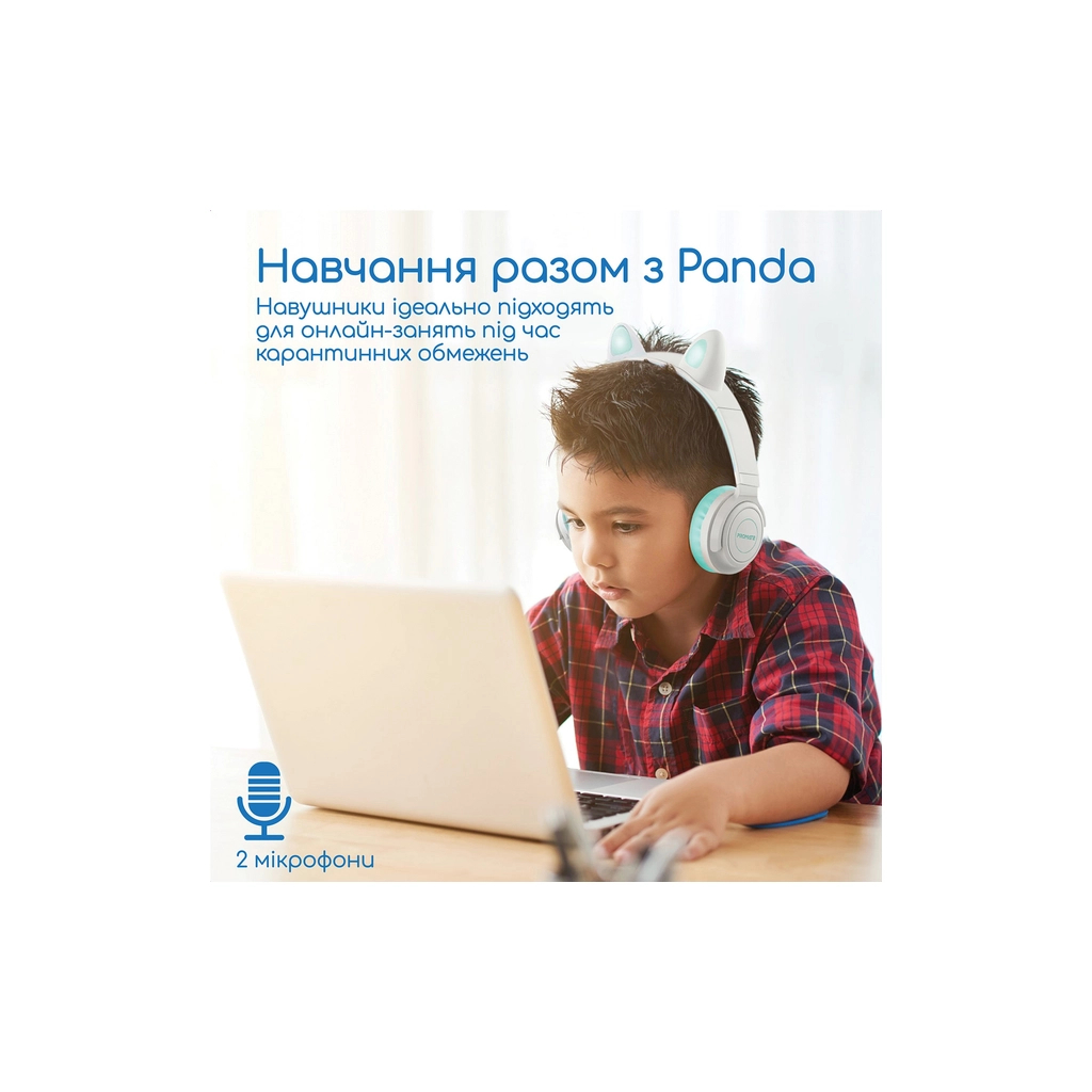 Навушники Promate Panda Aqua (panda.aqua) - зображення 3