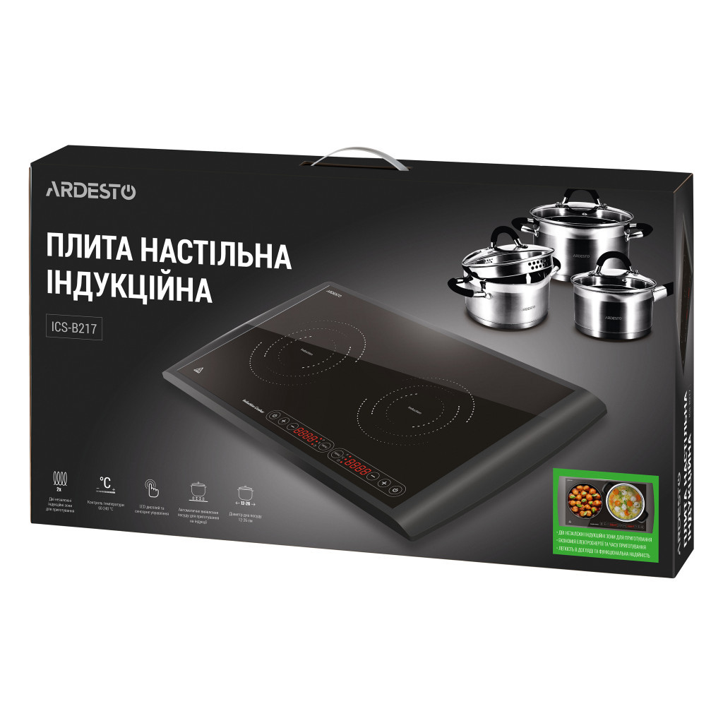 Настільна плита Ardesto ICS-B217 - зображення 8