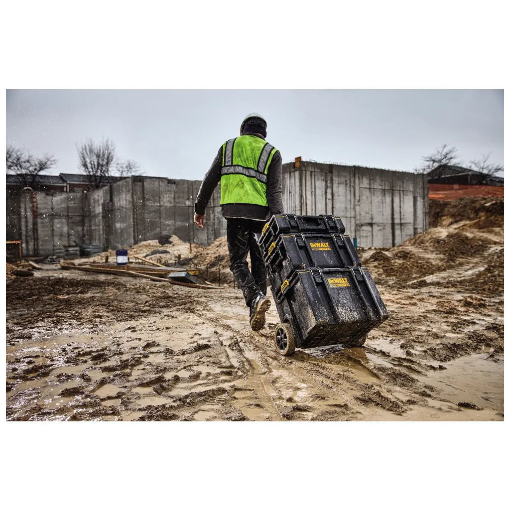 Ящик для інструментів DeWALT комплект TOUGHSYSTEM 2.0, 3 ящики на візку (DWST83401-1) - зображення 4