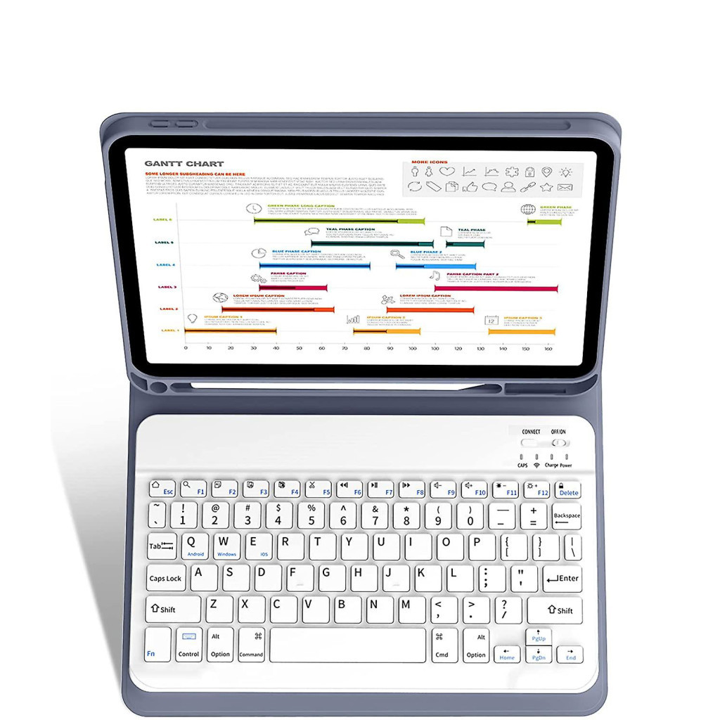 Чохол до планшета BeCover Keyboard Apple iPad 10.9" 2022 Purple (711143) - зображення 3