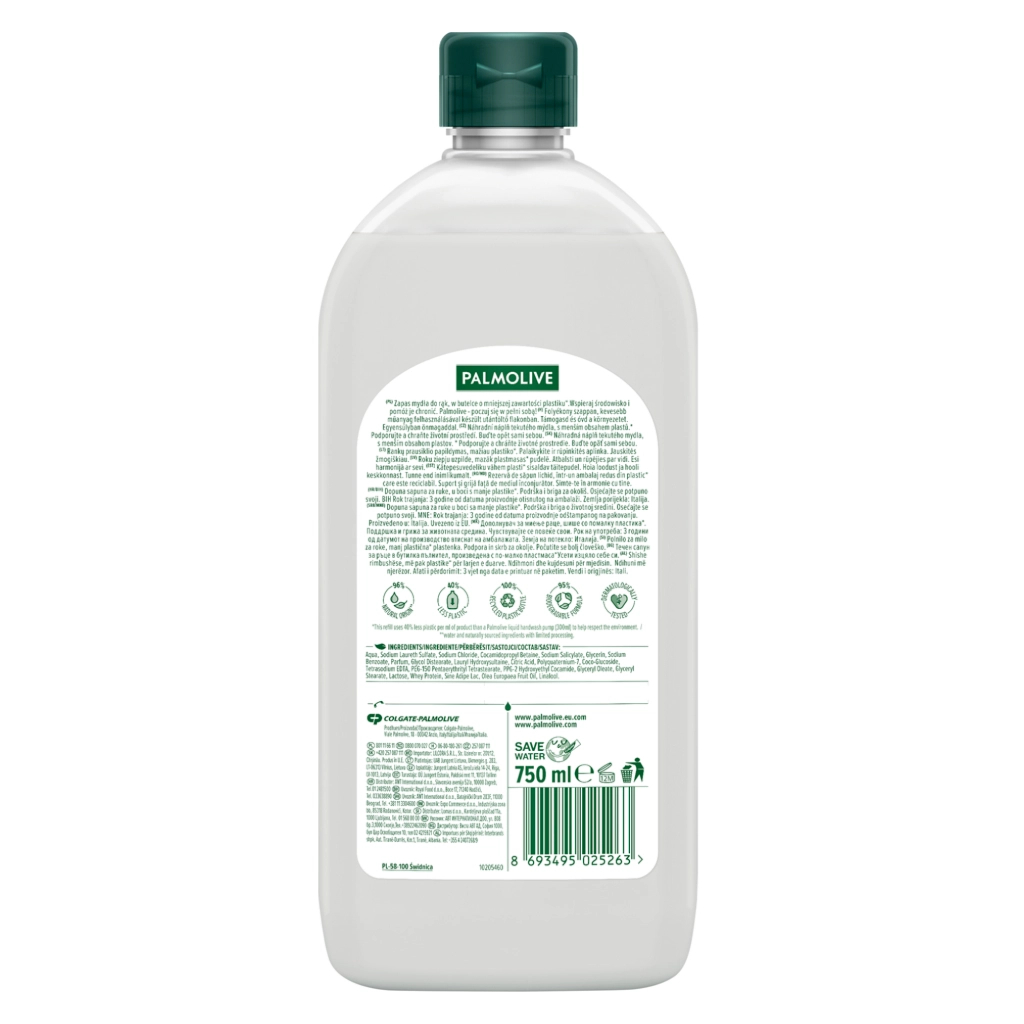 Рідке мило Palmolive Naturals Інтенсивне зволоження Молочко та оливка змінний блок 750 мл (8693495025263) - зображення 2