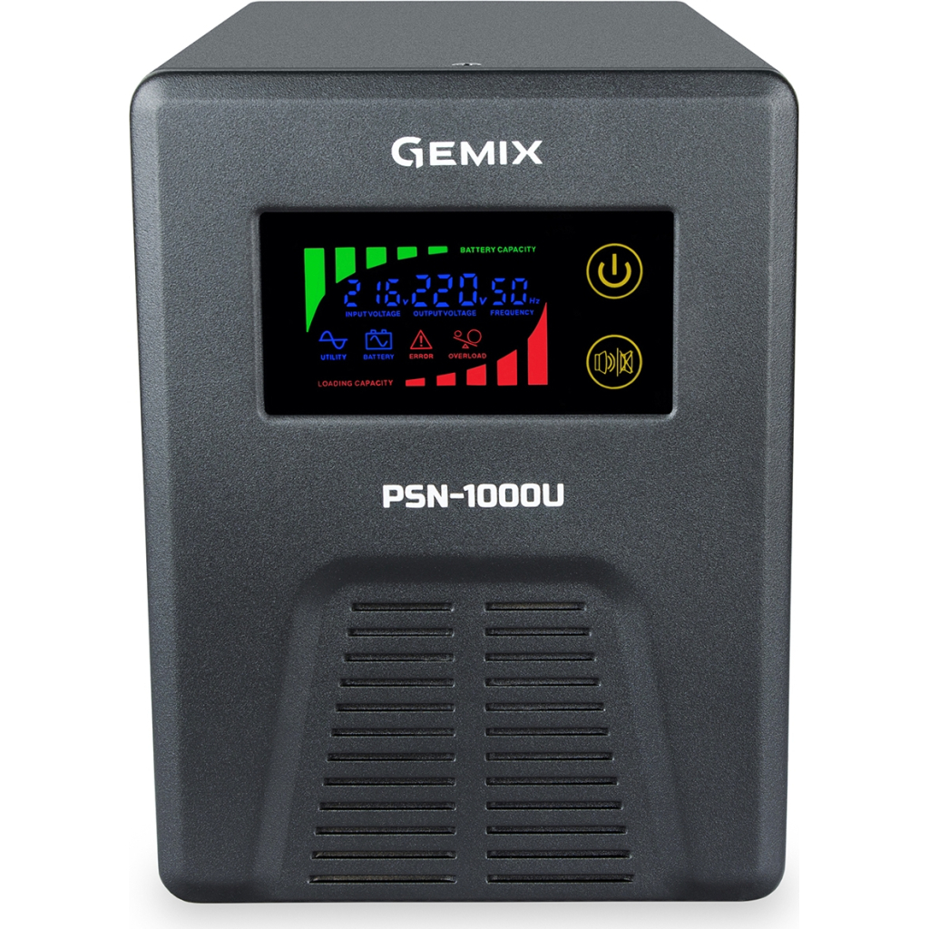 Пристрій безперебійного живлення Gemix PSN-1000U (PSN1000U) - зображення 2