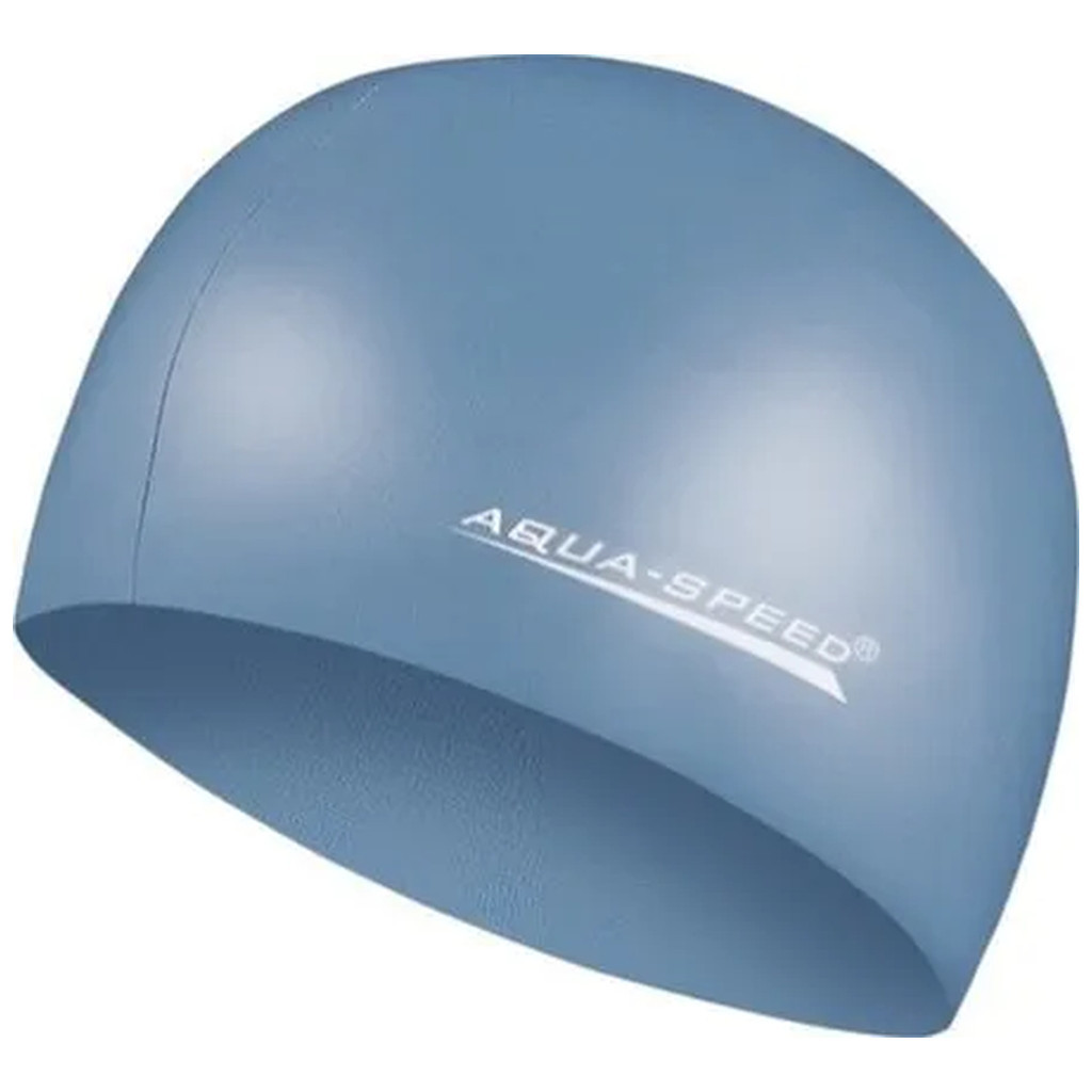 Шапка для плавання Aqua Speed Mega 100-22 синій металік Уні OSFM (5908217635525) - зображення 1