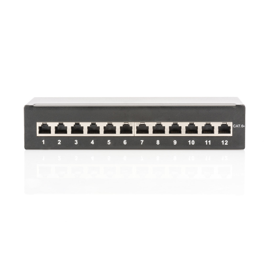Патч-панель настільна 12 портів cat.6A STP Digitus (DN-91612SD-EA) - изображение 2
