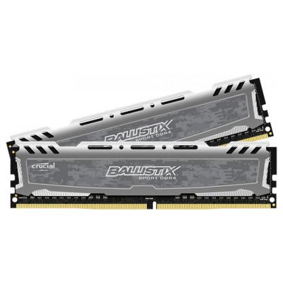 Модуль пам'яті для комп'ютера DDR4 8GB (2x4GB) 2666 MHz Ballistix Sport LT Gray Micron (BLS2C4G4D26BFSB) - изображение 2