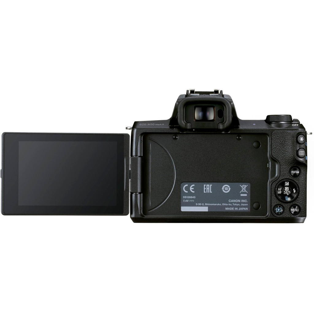 Цифровий фотоапарат Canon EOS M50 Mk2 + 18-150 IS STM Kit Black (4728C044) - зображення 5