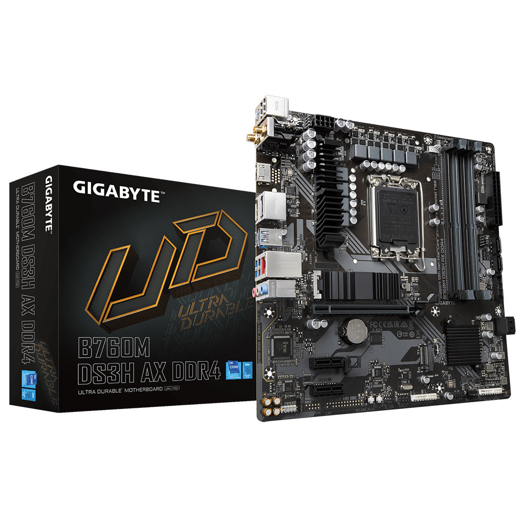 Материнська плата GIGABYTE B760M DS3H AX DDR4 - зображення 2