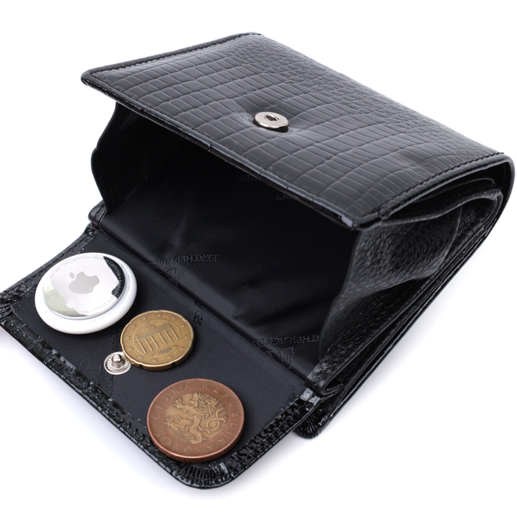 Гаманець ST Leather З натуральної шкіри Чорний (22706) - зображення 6