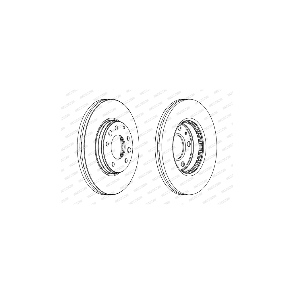Гальмівний диск FERODO DDF1210C - зображення 1
