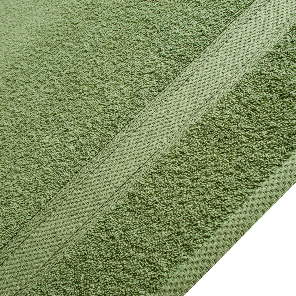 Рушник Home Line махровий бордюрний (зелений) 400 гр/м2, 40х70 см (181835) - зображення 2