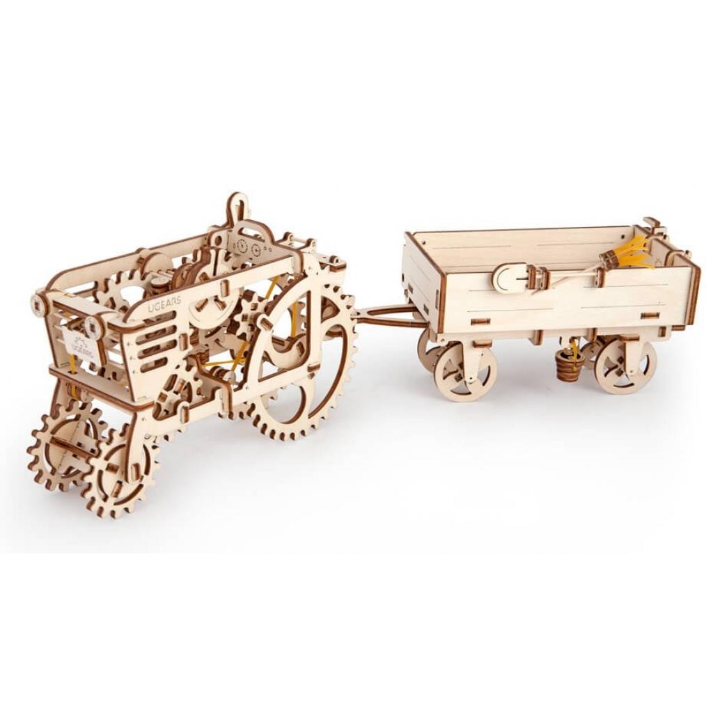 Збірна модель Ugears механічний Причеп до трактора (70006) - зображення 8