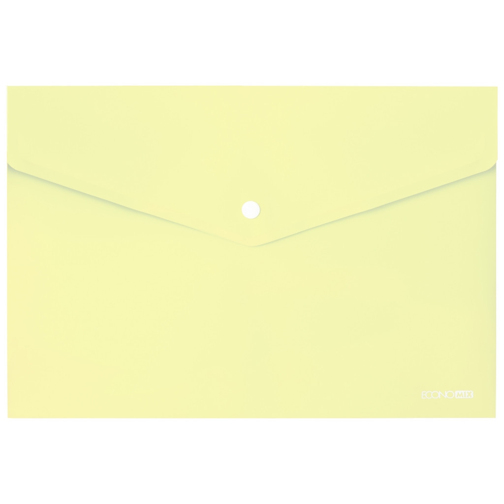 Папка - конверт Economix А4 180 мкм, непрозора, пастельна жовта (E31301-85) - зображення 1