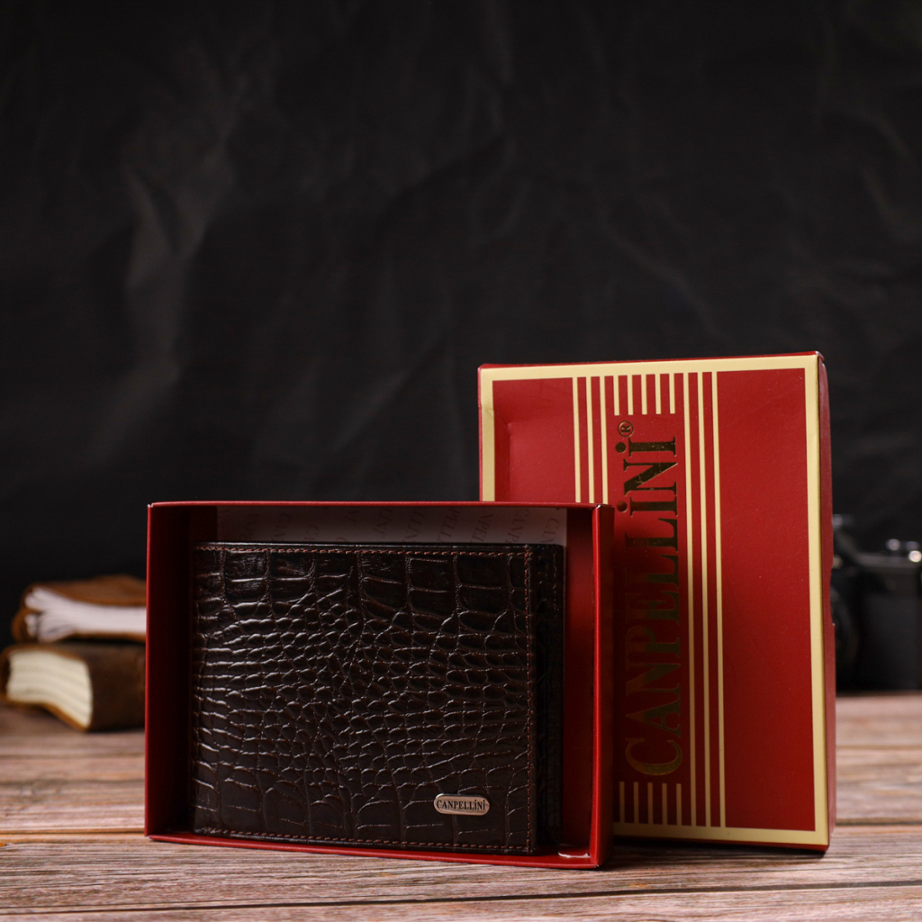 Гаманець Canpellini З натуральної шкіри Коричневий (21926) - зображення 10
