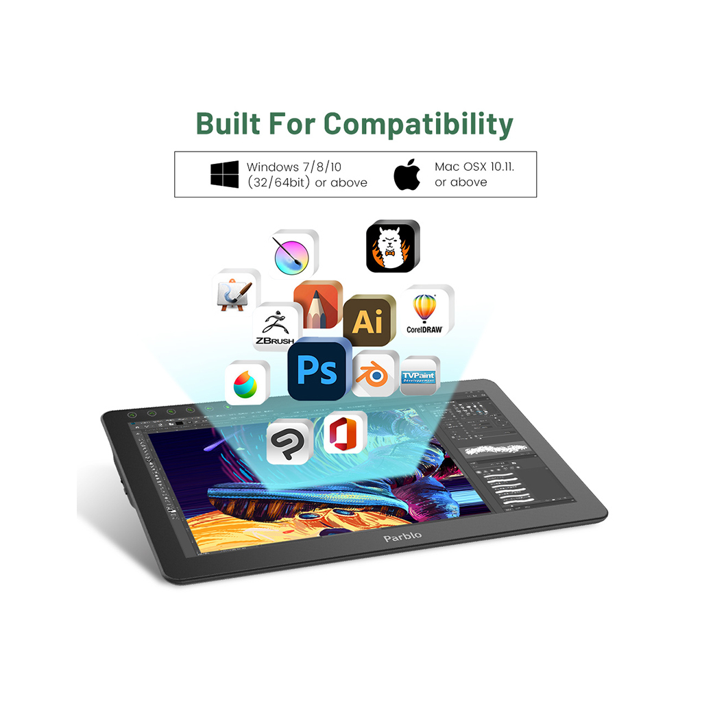 Планшет-монітор Parblo Coast 16 Pro (COAST16PRO) - зображення 5