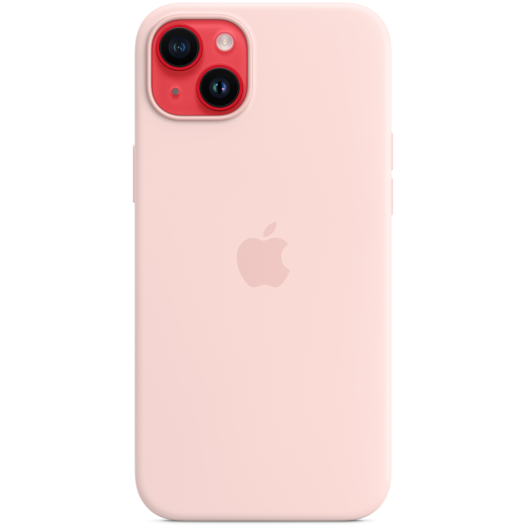 Чохол до мобільного телефона Apple iPhone 14 Plus Silicone Case with MagSafe - Chalk Pink,Model A2911 (MPT73ZE/A) - зображення 5