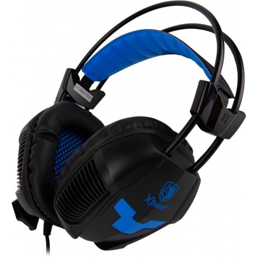 Навушники Sades Xpower Black/Blue (SA706-B-BL) - зображення 5