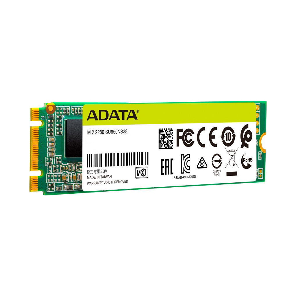 Накопичувач SSD M.2 2280 1TB ADATA (ASU650NS38-1TT-C) - зображення 3