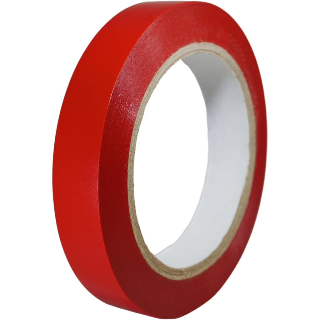 Ізоляційна стрічка XILIN 0.13мм*18мм*10м Red, temp0+80°С, 600V, 10 шт. (0,13мм*18мм*10м-R) - зображення 1