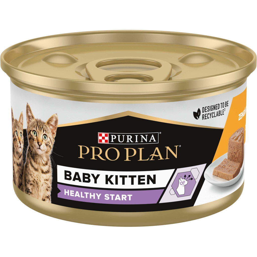 Вологий корм для кішок Purina Pro Plan Baby Kitten З куркою 85 г (8445290673718) - зображення 2