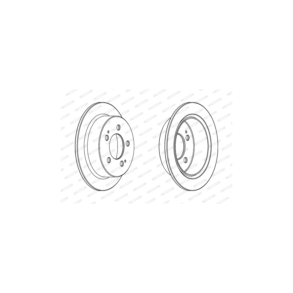 Гальмівний диск FERODO DDF1753C - зображення 1