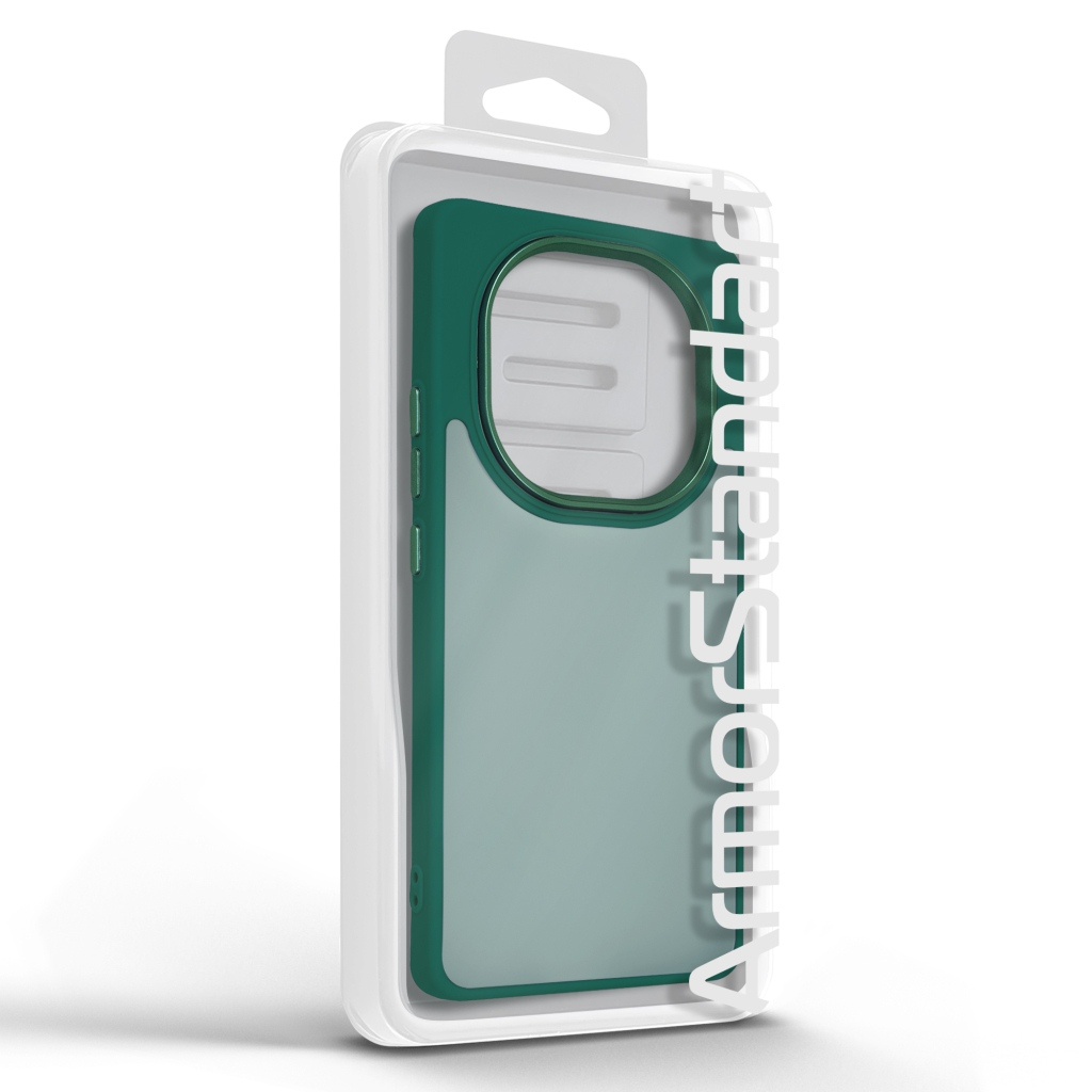 Чохол до мобільного телефона Armorstandart Frame Xiaomi Redmi Note 14 Pro 4G Dark Green (ARM79871) - зображення 3